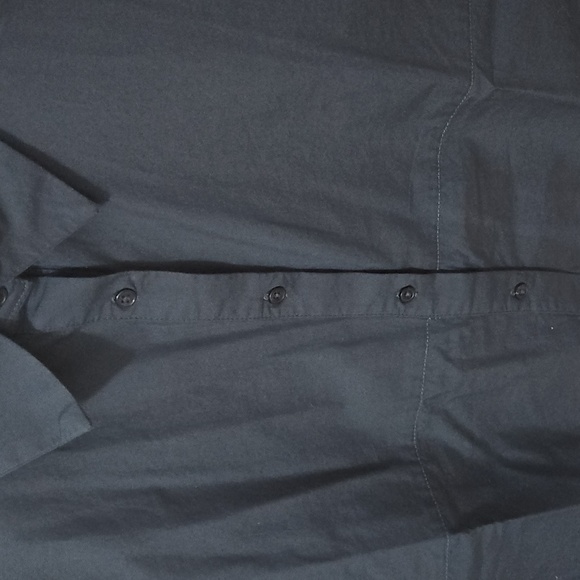 Pull & Bear Navy Blue Cropped Long Sleeve Shirt - Picture 6 of 7